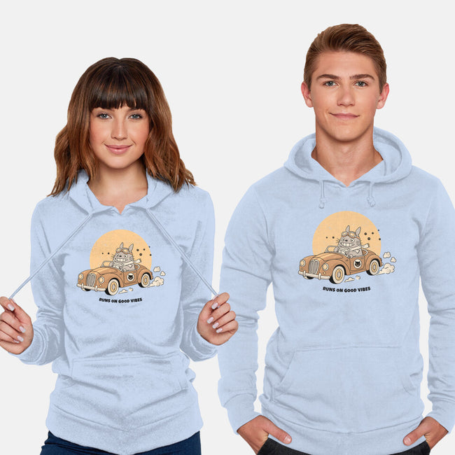 Runs On Good Vibes-Unisex-Pullover-Sweatshirt-GODZILLARGE