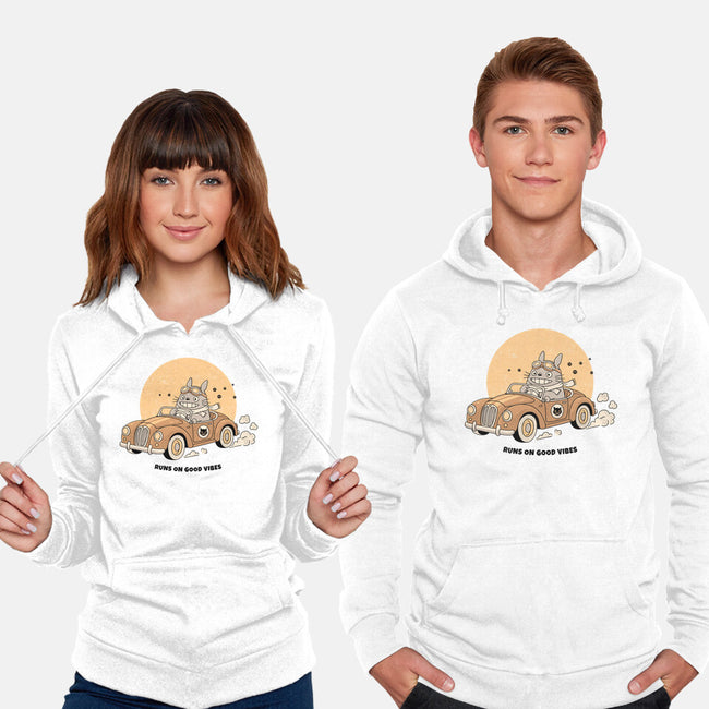 Runs On Good Vibes-Unisex-Pullover-Sweatshirt-GODZILLARGE