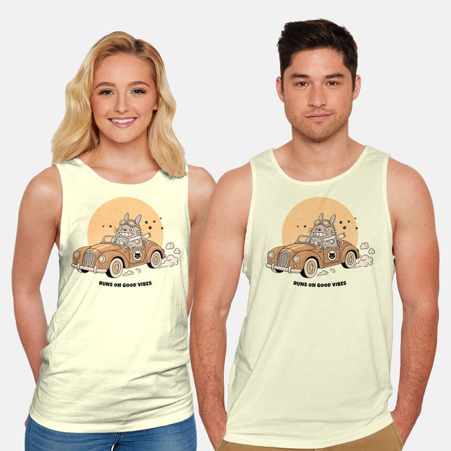 Runs On Good Vibes-Unisex-Basic-Tank-GODZILLARGE