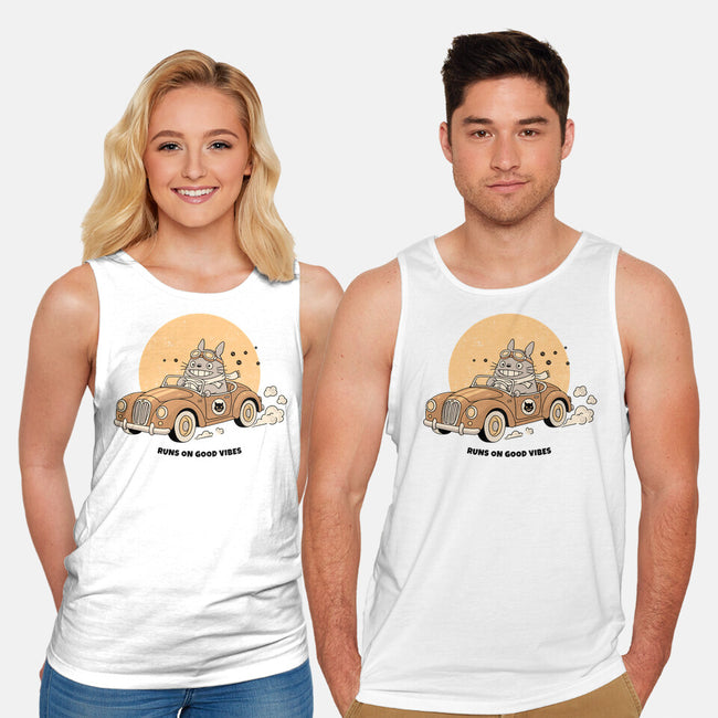 Runs On Good Vibes-Unisex-Basic-Tank-GODZILLARGE