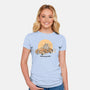 Runs On Good Vibes-Womens-Fitted-Tee-GODZILLARGE