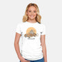Runs On Good Vibes-Womens-Fitted-Tee-GODZILLARGE