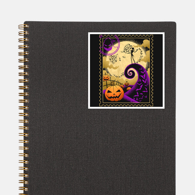 Halloween Postage-None-Glossy-Sticker-sachpica