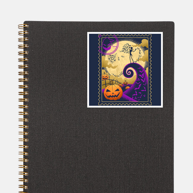 Halloween Postage-None-Glossy-Sticker-sachpica