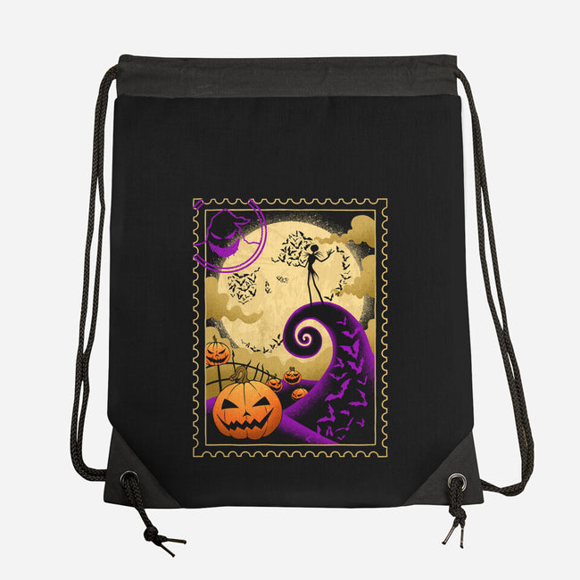 Halloween Postage-None-Drawstring-Bag-sachpica