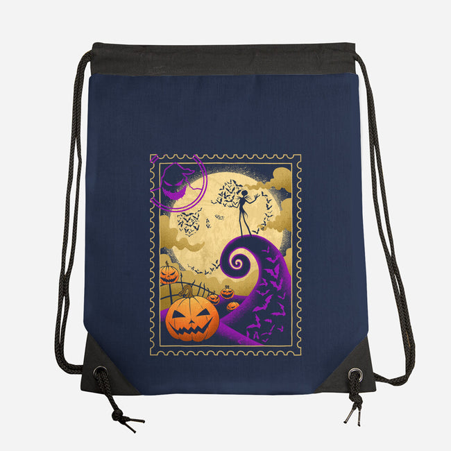 Halloween Postage-None-Drawstring-Bag-sachpica
