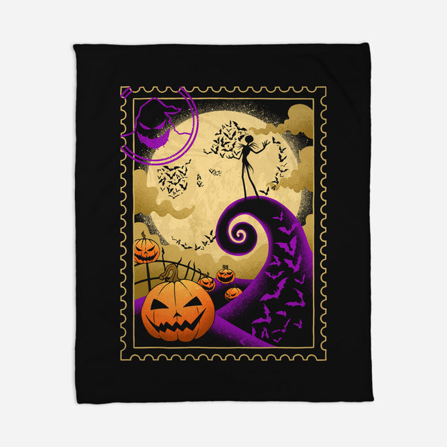 Halloween Postage-None-Fleece-Blanket-sachpica