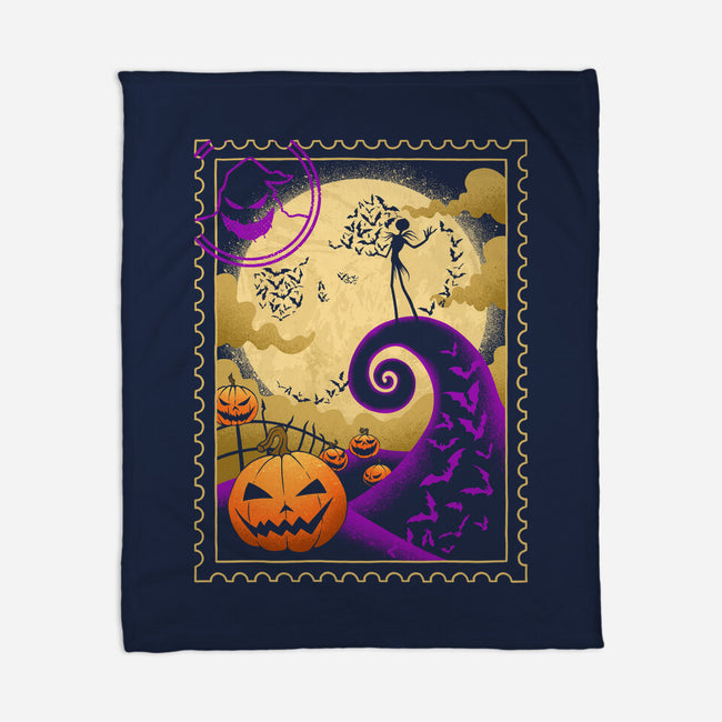 Halloween Postage-None-Fleece-Blanket-sachpica