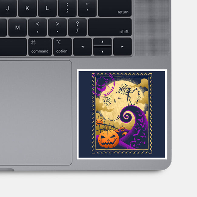 Halloween Postage-None-Glossy-Sticker-sachpica