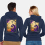 Halloween Postage-Unisex-Zip-Up-Sweatshirt-sachpica
