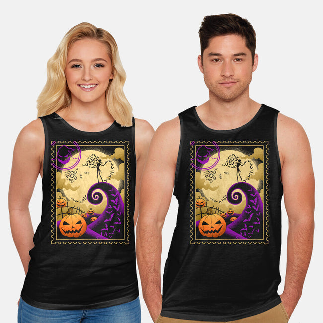 Halloween Postage-Unisex-Basic-Tank-sachpica