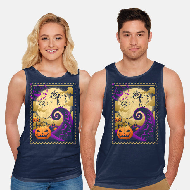 Halloween Postage-Unisex-Basic-Tank-sachpica