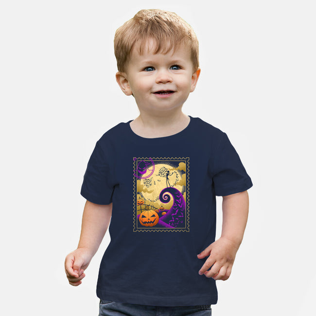 Halloween Postage-Baby-Basic-Tee-sachpica