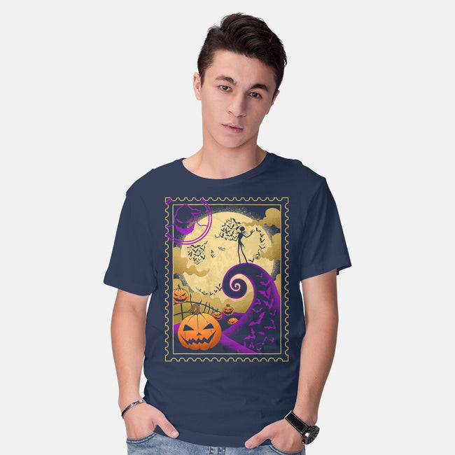 Halloween Postage-Mens-Basic-Tee-sachpica