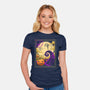 Halloween Postage-Womens-Fitted-Tee-sachpica