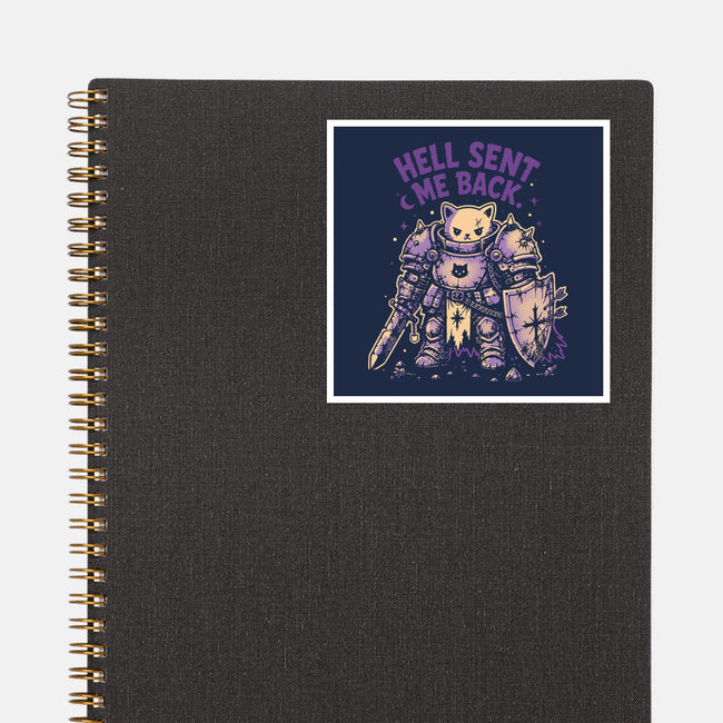 Hell Sent Me Back-None-Glossy-Sticker-Diego Gurgell
