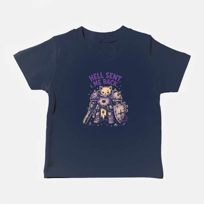 Hell Sent Me Back-Baby-Basic-Tee-Diego Gurgell