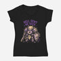 Hell Sent Me Back-Womens-V-Neck-Tee-Diego Gurgell