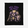 Hell Sent Me Back-None-Fleece-Blanket-Diego Gurgell