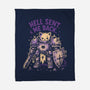 Hell Sent Me Back-None-Fleece-Blanket-Diego Gurgell