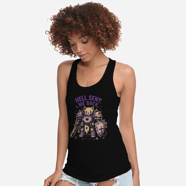 Hell Sent Me Back-Womens-Racerback-Tank-Diego Gurgell