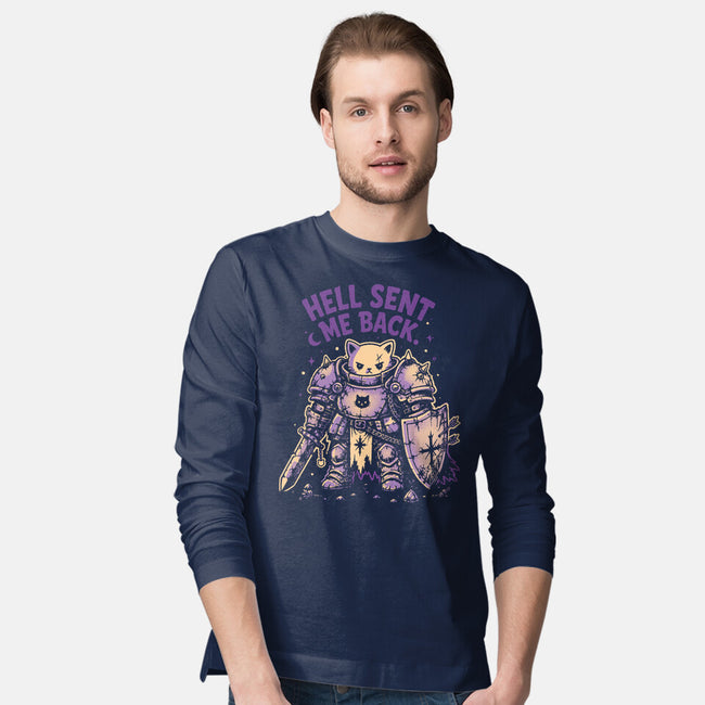 Hell Sent Me Back-Mens-Long Sleeved-Tee-Diego Gurgell