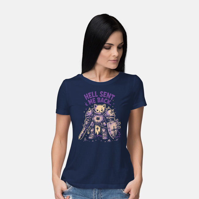 Hell Sent Me Back-Womens-Basic-Tee-Diego Gurgell