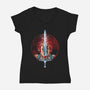 Sword Of Omens-Womens-V-Neck-Tee-zascanauta