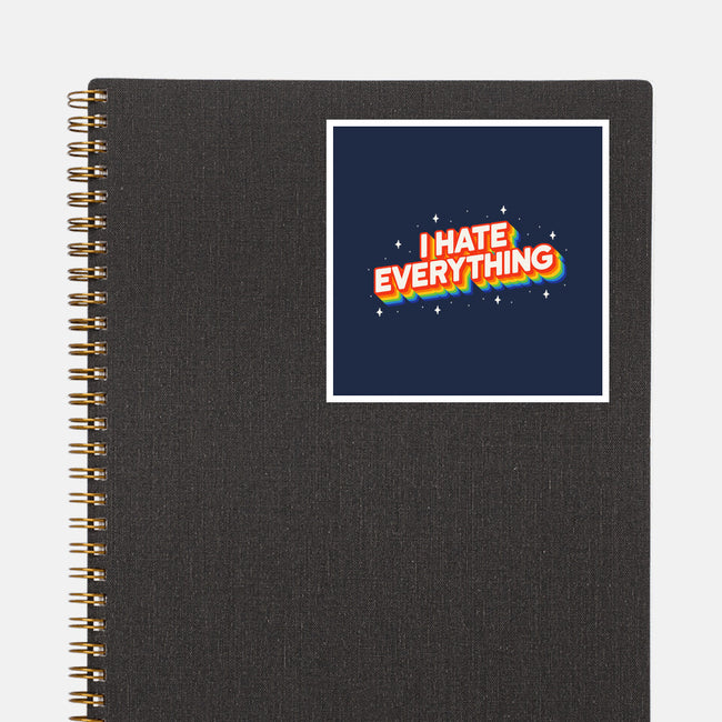 I Hate Everything Rainbow-None-Glossy-Sticker-Melonseta
