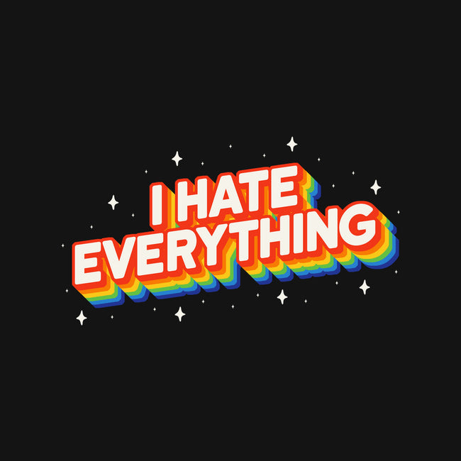 I Hate Everything Rainbow-None-Adjustable Tote-Bag-Melonseta