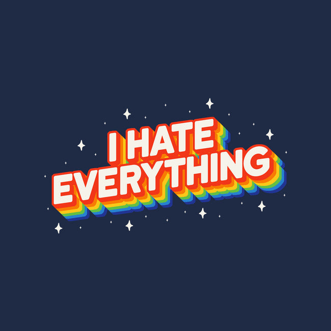 I Hate Everything Rainbow-None-Adjustable Tote-Bag-Melonseta