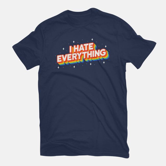 I Hate Everything Rainbow-Womens-Fitted-Tee-Melonseta