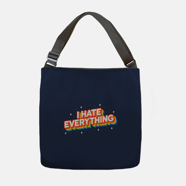 I Hate Everything Rainbow-None-Adjustable Tote-Bag-Melonseta
