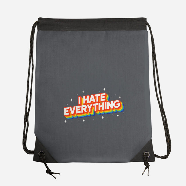 I Hate Everything Rainbow-None-Drawstring-Bag-Melonseta