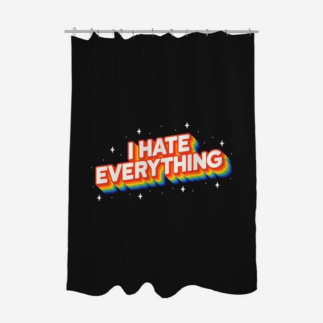 I Hate Everything Rainbow-None-Polyester-Shower Curtain-Melonseta