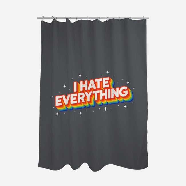 I Hate Everything Rainbow-None-Polyester-Shower Curtain-Melonseta