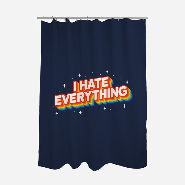 I Hate Everything Rainbow-None-Polyester-Shower Curtain-Melonseta