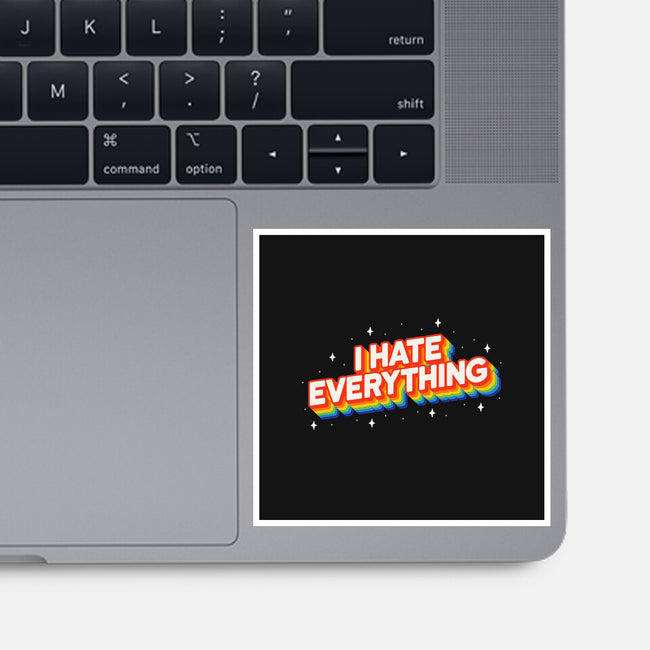 I Hate Everything Rainbow-None-Glossy-Sticker-Melonseta
