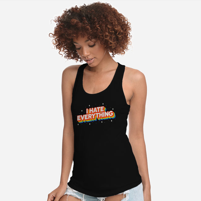 I Hate Everything Rainbow-Womens-Racerback-Tank-Melonseta