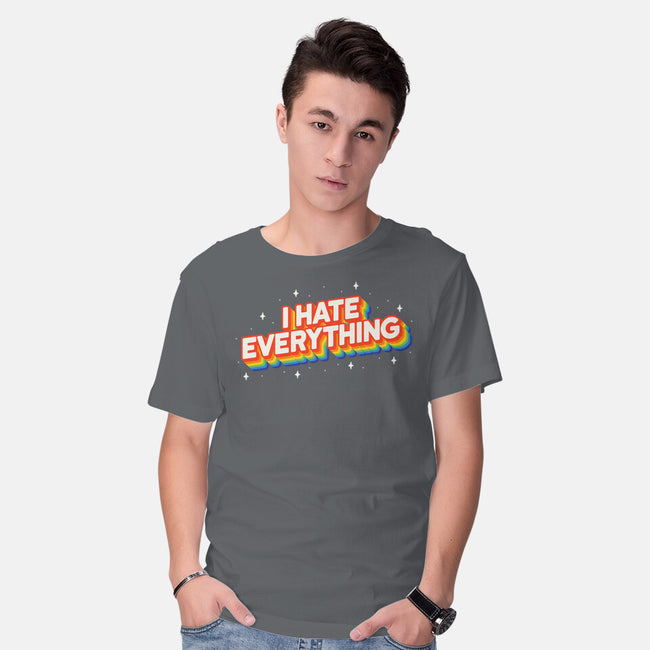 I Hate Everything Rainbow-Mens-Basic-Tee-Melonseta