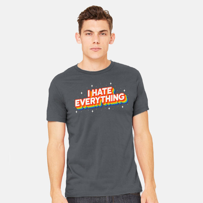 I Hate Everything Rainbow-Mens-Heavyweight-Tee-Melonseta
