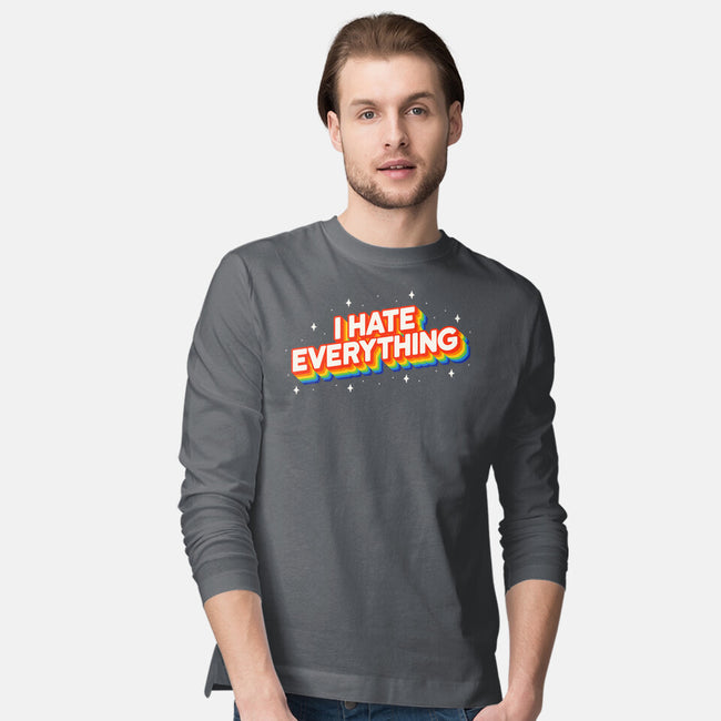 I Hate Everything Rainbow-Mens-Long Sleeved-Tee-Melonseta