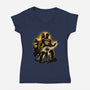 Dungeon Survivor-Womens-V-Neck-Tee-hypertwenty
