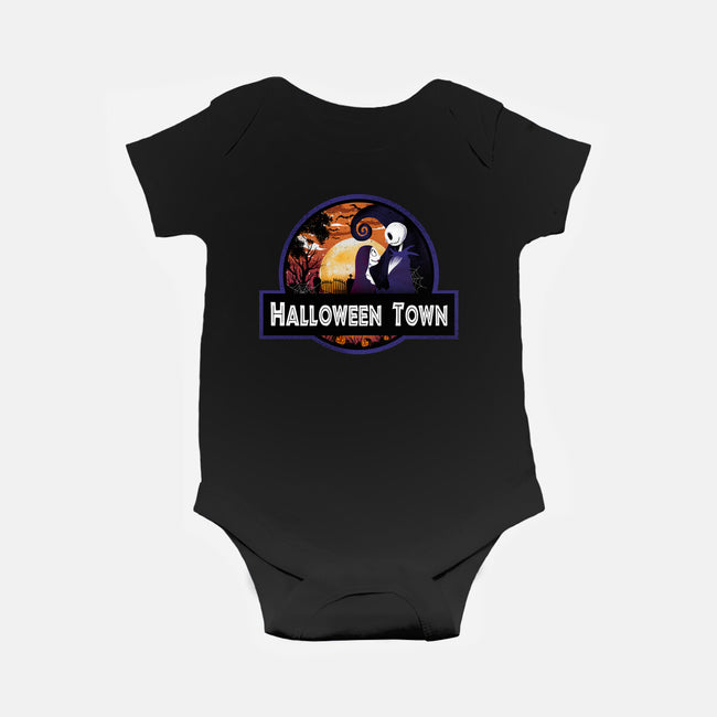 Halloween Town Park-Baby-Basic-Onesie-dandingeroz