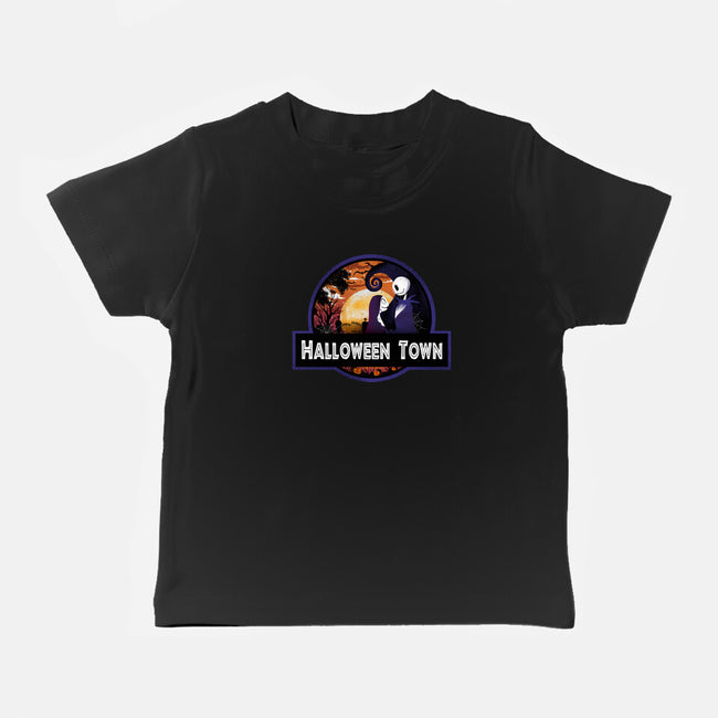 Halloween Town Park-Baby-Basic-Tee-dandingeroz