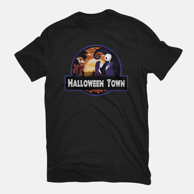 Halloween Town Park-Unisex-Basic-Tee-dandingeroz