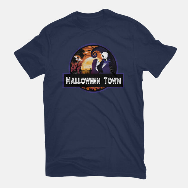Halloween Town Park-Youth-Basic-Tee-dandingeroz