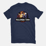 Halloween Town Park-Womens-Fitted-Tee-dandingeroz