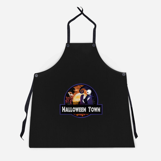 Halloween Town Park-Unisex-Kitchen-Apron-dandingeroz