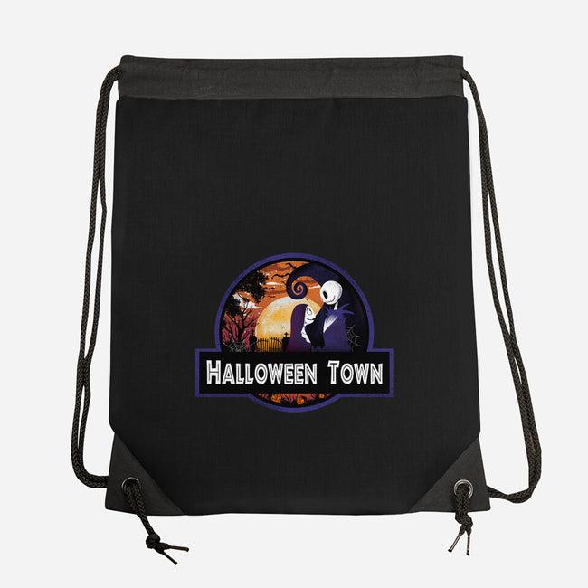 Halloween Town Park-None-Drawstring-Bag-dandingeroz